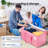 16 Pack Extra Large Heavy Duty Moving Bags, Pink Storage Bins With Lids, Reinforced Handles & Heavy-Duty Zippers Moving Boxes Storage Bags Totes For Clothes Packing, Dorms, College Supplies, Pink-126354027