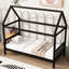 Lit simple avec fonction en forme de maison - Rangez facilement les articles sous votre table-1365325059