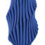 Vase moyen à plis bleus-101827964