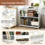 Metal,Manufactured Wood 76cm H Media Shelves