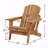 Outdoor Adirondack Chair, Wooden Folding Pre-Assembled Backrest And Seatboard