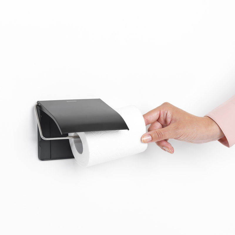 Porte-papier hygiénique mural Brabantia, Noir mat
