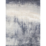 Hand Knotted Area Rug in Beige And Taupe