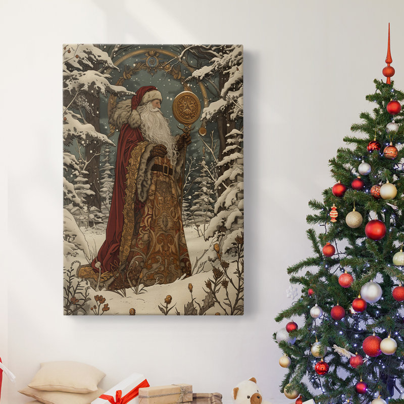 Art des Fêtes de Noël - Toile tendue avec châssis DC XXVII, H 24 po x l 16 po