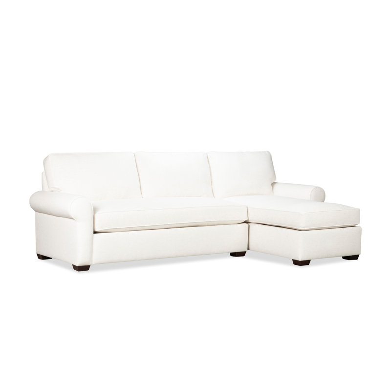 Canapé modulaire rembourré 2 pièces Porter, Orienté à droite, Chenille Crypton® neige Nomad