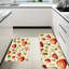 Ensemble de 2 tapis de cuisine Whimsical Mushroom pour salle de bain, rouge beige