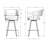 Ironim Swivel Upholstered Counter Stool with Metal Frame-146708800-146688807-265467845