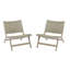 Verge Outdoor 3 - Piece Teak Conversation Set-1516162477