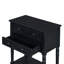Console étroite, canapé mince avec trois tiroirs de rangement et tablette inférieure-1494695812