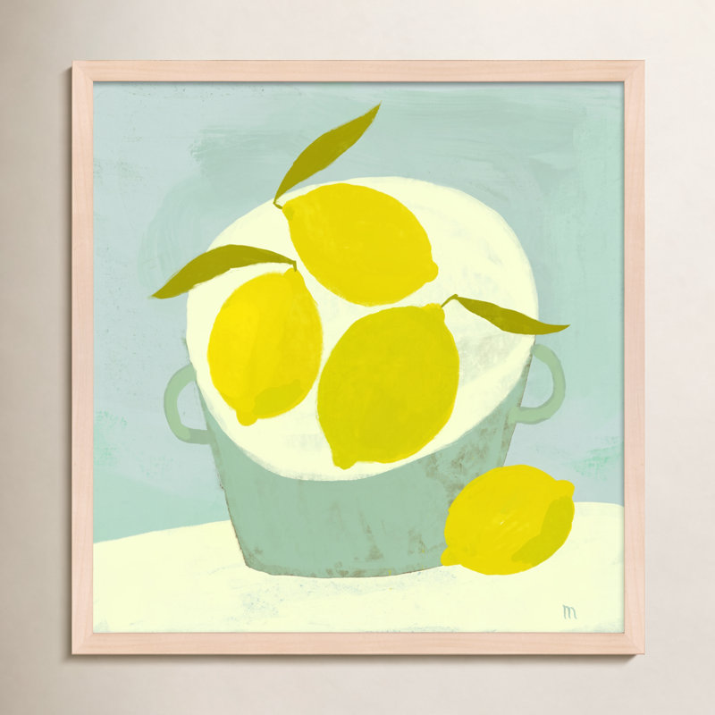 Panier d'été Julina - peinture sur papier, Érable, H 30 po x l 30 po x P 1,25 po