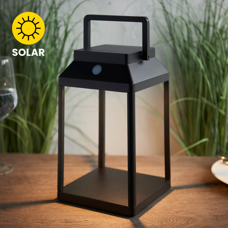 Harnaik Integrated LED Outdoor Table Lamp, 25" H x 15" W x 15" D