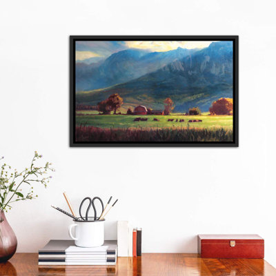Rocky Mountain Farm by Christopher Clark - Painting