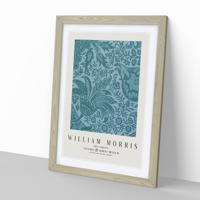 Indian Pattern Vol.1 by William Morris - Picture Frame Painting, Oak Framed, 65cm H x 48cm W x 2cm D