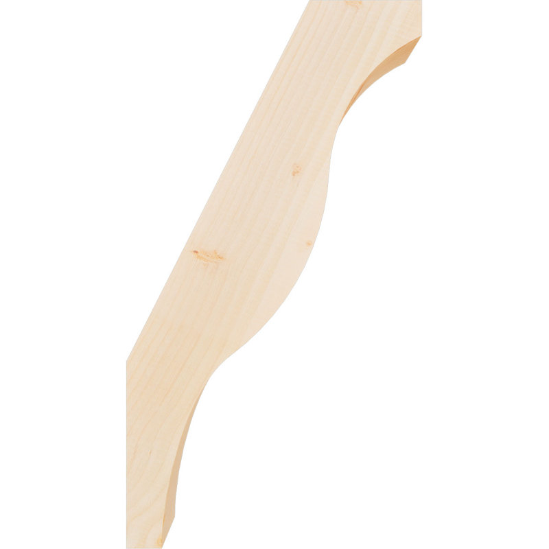 Attelle de genou Funston, Sapin de Douglas, Lisse, H 26 po x l 3,5 po x P 14 po