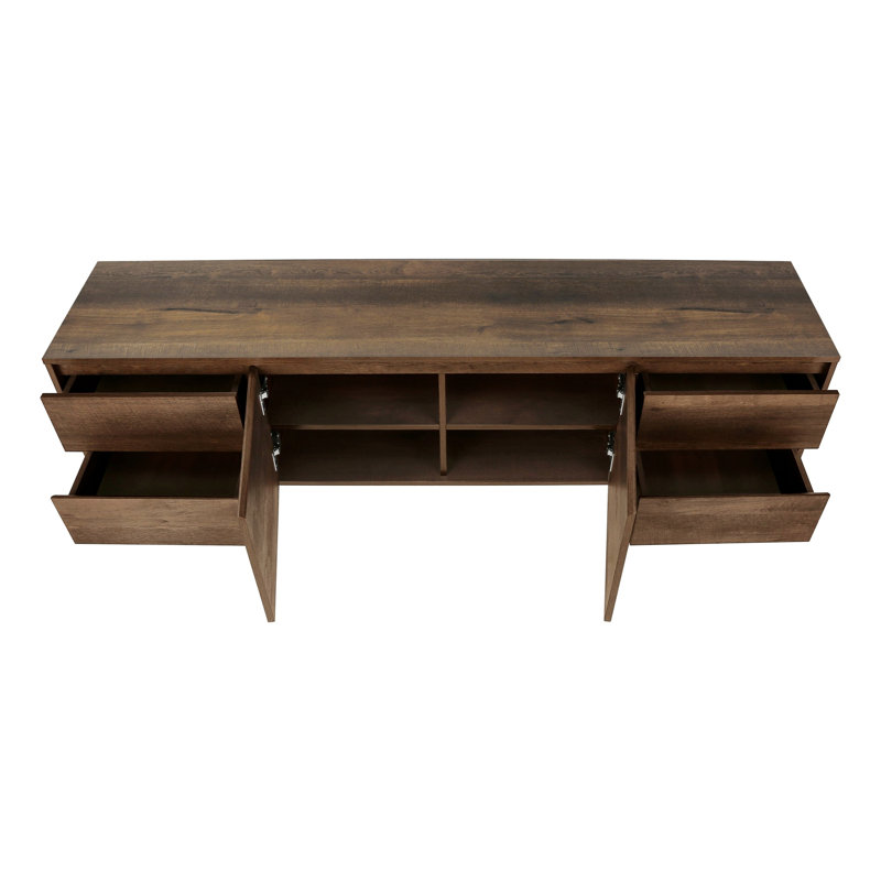 Meuble télé, meuble multimédia avec tiroirs de rangement, armoire de rangement pour le salon