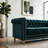 Crystie 84.65" Velvet Rolled Arm Chesterfield Sofa-680488939