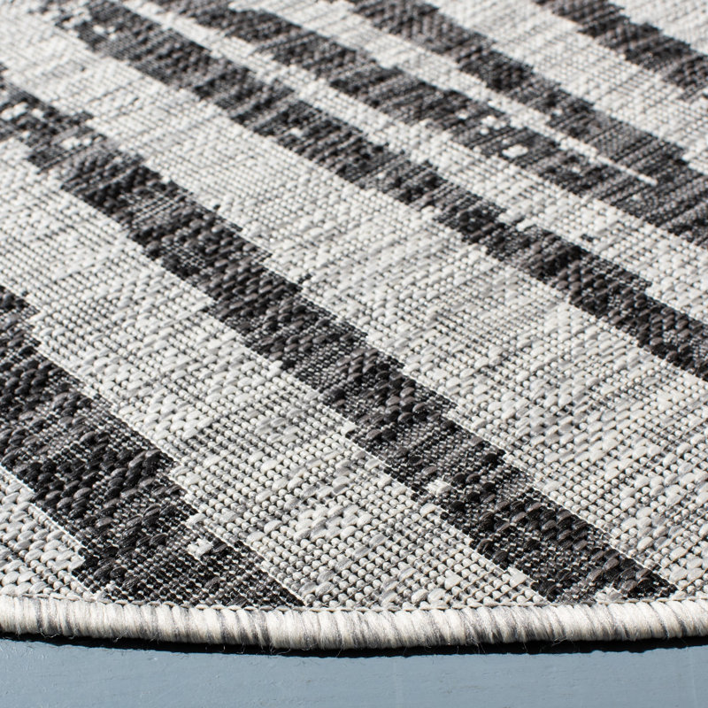 Tapis d'intérieur / extérieur à imprimé animal Nurgul Performance, Rond 6 pi 7 po