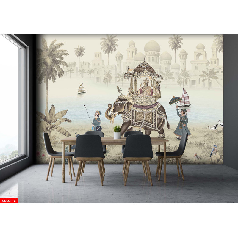 Murale Royal Palace, Beige, L 200 po x L 120 po