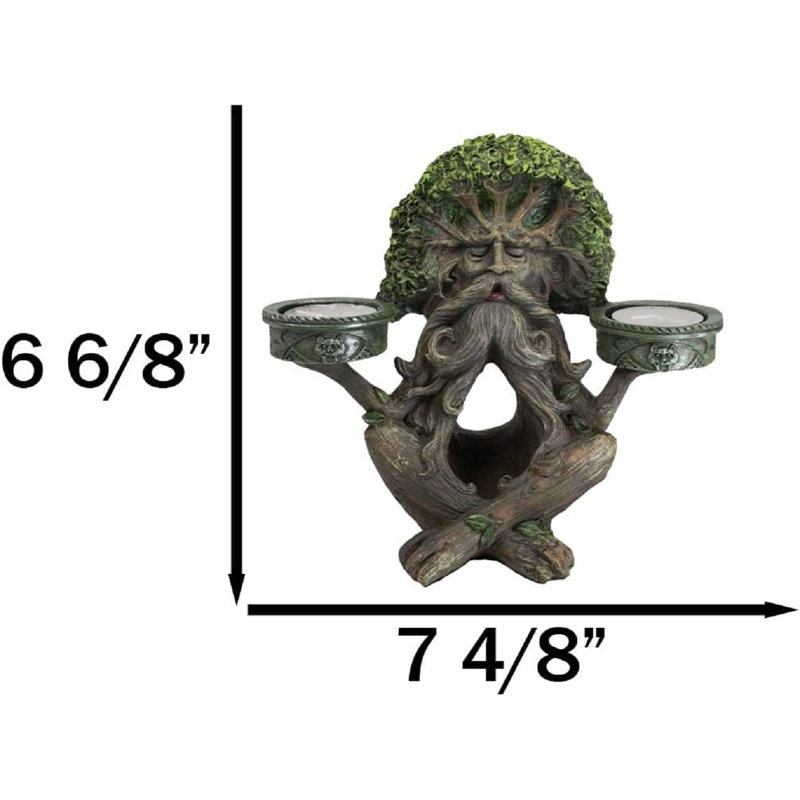Figurine brûleur d'encens et bougeoir