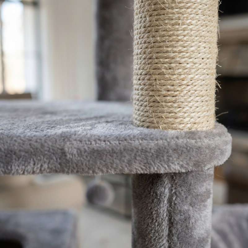 Tour pour chat S82d Big Cat, Gris clair