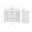 Meuble-lavabo simple avec plateau Abshire 49-93359326