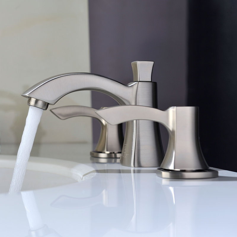 Sonata 2-handle Bathroom Faucet with Drain Assembly, Brushed Nickel