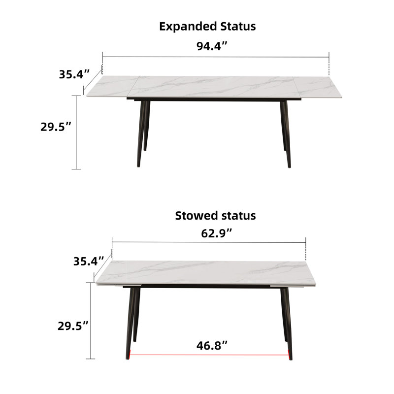 Table de salle à manger d'extérieur Coffield, 10