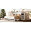 Lit escamotable double avec tiroirs et tablettes de rangement spacieux-232038217-232038219