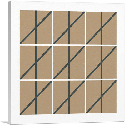 Mid-Century Modern Fence - Impression sur toile tendue