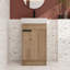 Meuble-lavabo simple 18 po avec comptoir en céramique