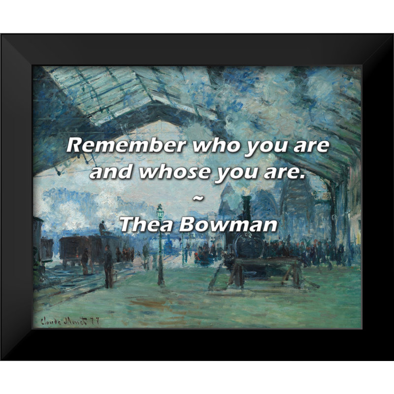 Thea Bowman Citation: Rappelez-vous qui vous êtes et qui vous êtes.