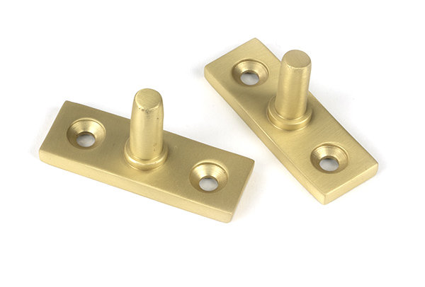 Brompton Satin Brass Stay, 24.8cm H x 1.6cm W x 0.6cm D