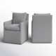 Alayaa Performance Upholstered Armchair with Casters