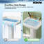 Lavabo de salle de bain rectangulaire en céramique blanche à cuve simple avec drain de débordement MiraForm l 23,06 po x P 18,50 po