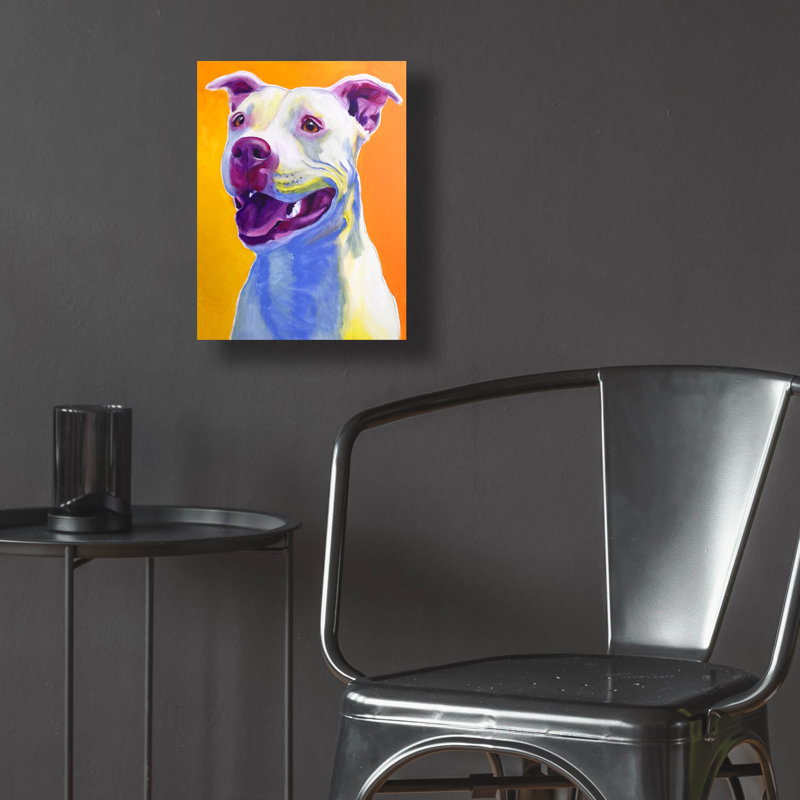 «Pit Bull - Honey» par Dawg Painter, H 16 po x l 12 po x P 0,13 po