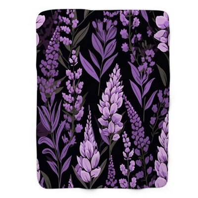 Jeté en mauve foncé 1 pièce