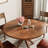 Thersia 47.3-Inch 6 Seats Round Solid Wood Dining Table-249043636-240197765