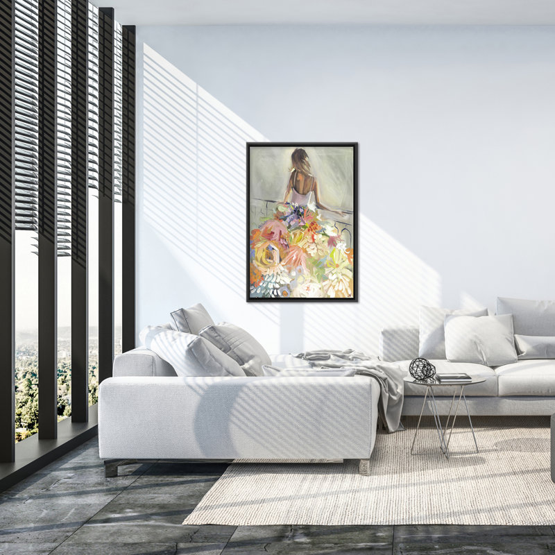 Nature Inspired Blossom Reverie: The Enigmatic Backdrop, 40" H x 30" W