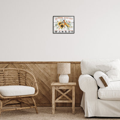 Art automnal sur toile, marché d'automne par Creatif Belle