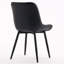 Chaise d'appoint moderne en similicuir avec pieds en métal-2038880895