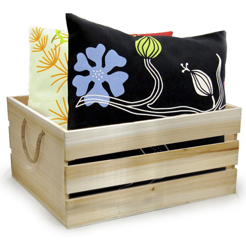 Caisse en bois, Bois naturel