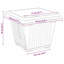  Square Flower Pot 6 Pcs Plastic-354333274-354333277