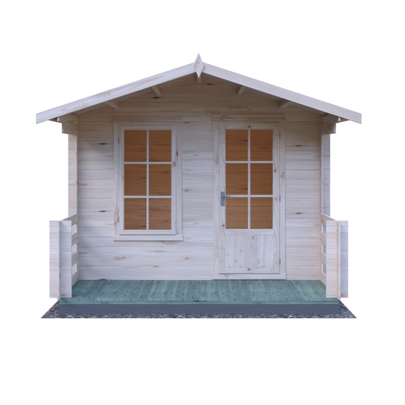Maulden 10 ft x 10 ft 19 mm Log Cabin