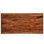 Ardella Table basse rectangulaire en bois tabac avec base en tréteaux