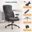 Chaise de bureau pivotante à dossier haut réglable 27,2 pouces-654243380