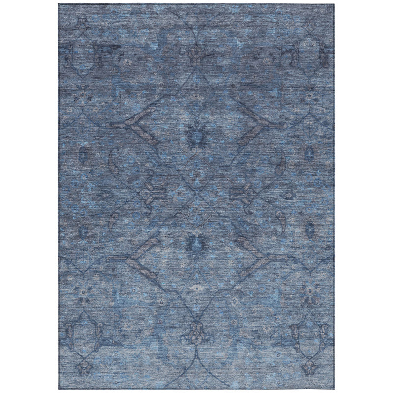 Machine Washable Indoor/Outdoor Chantille ACN2299 Global Rug, Rectangle 9' x 12'