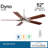 52" Dyno 5 - Blade Standard Ceiling Fan with Remote Control and Light Kit Included-37923659