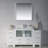 Ensemble de meuble-lavabo simple 60 po avec miroir Mance-24551129