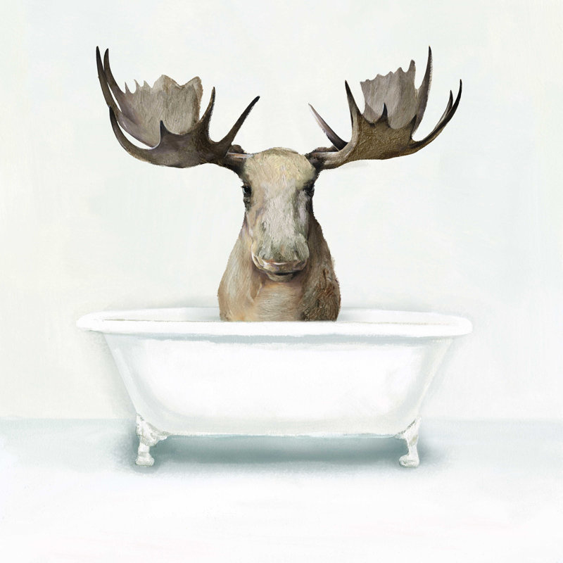 Moo Tub - Impression sur toile tendue, H 36 po x l 36 po