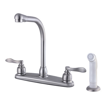 Kingston Brass FB755NFLSP 8-Inch Centre High-Arch Kitchen Faucet, Oil Rubbed Bronze